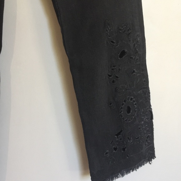 Free People Embroidered laser cut jeans - Picture 7 of 7